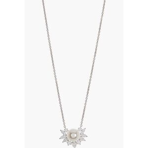 Nadri Nectar CZ Imitation Pearl Pendant Necklace